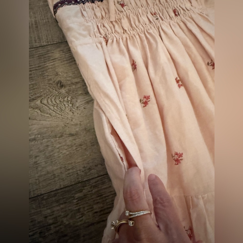 Floral Embroidered Pink Maxi Dress - Picture 7 of 11